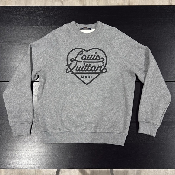 Louis Vuitton X Nigo X Virgil Abloh Printed Heart Sweatshirt - Small - Picture 4 of 11